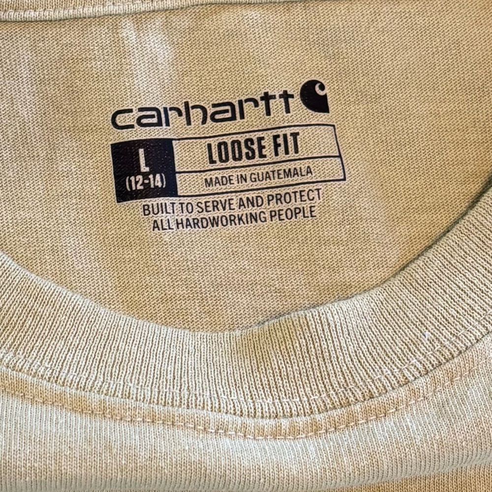 Carhartt loose fit sage green pocket tee, large - Picture 7 of 9